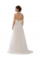 Illusion Halter Lace Boho Wedding Dress with Plunging Sweetheart Bodice
