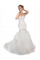 Sweetheart Mermaid Cascading Organza Wedding Dress