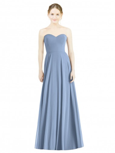 Strapless Sweetheart Chiffon Bridesmaid Dress Glasgow