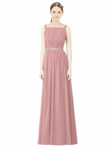 High Neck Chiffon Bridesmaid Dress with Low Back Glasgow
