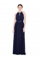 Vintage Full-Length Sleeveless Chiffon Bridesmaid Dress 
