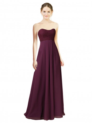 Dreamy Lace Over Chiffon Bridesmaid Dress Glasgow