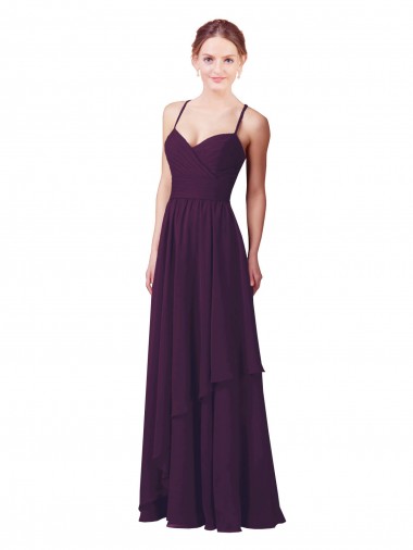 Roman Style Luxe Chiffon Bridesmaid Dress Glasgow