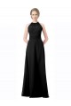 Full Length Chiffon Sweetheart Bridesmaid Dress with An Illlusion Overlay