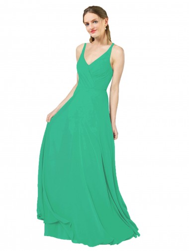 Classic Chiffon Bridesmaid Dress with Lace-Up Back Glasgow