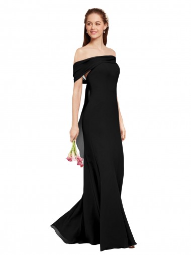 Fit and Flare Long Chiffon Bridesmaid Dress / Prom Dress with Sash and Open Back Glasgow