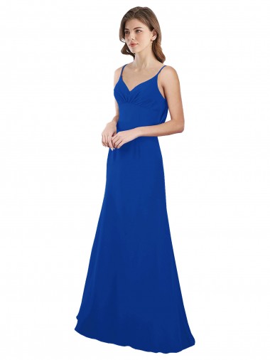 Softly Flared Chiffon Bridesmaid Dress with Sweetheart Neckline Glasgow