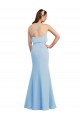 Fluted Long Chiffon Bridesmaid Dress with Cascading Ruffles