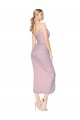 Short Knee Length Chiffon Wrap Bridesmaid Dress / Cocktail Prom Dress with Straps