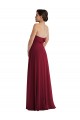 Cuffed Strapless Maxi Formal Bridesmaid Dress with Front Slit