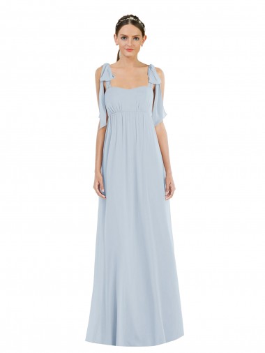 Tie Shoulder Empire Waist Maxi Bridesmaid Dress Glasgow