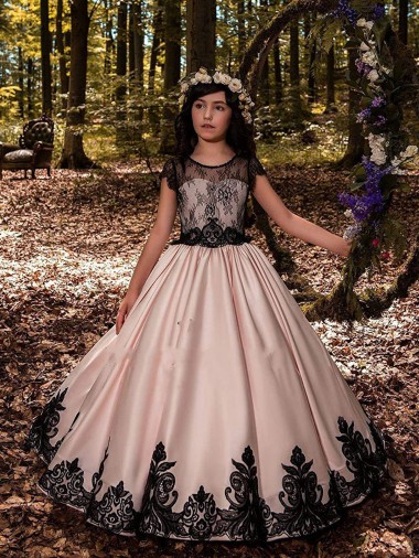 Ivory Ball Gown Sweetheart Neck Sleeveless Flower Girl Dress Glasgow