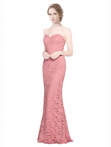 Fitted Sweetheart Mermaid Lace Bridesmaid Dress / Prom Dress Glasgow