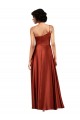 Sophisticated One Shoulder Formal Silky Satin Bridesmaid Dress / Prom Dress with Full Skirt
