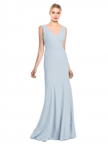 Sleeveless Seamed Bodice Trumpet Bridesmaid Dress / Prom Dress Glasgow