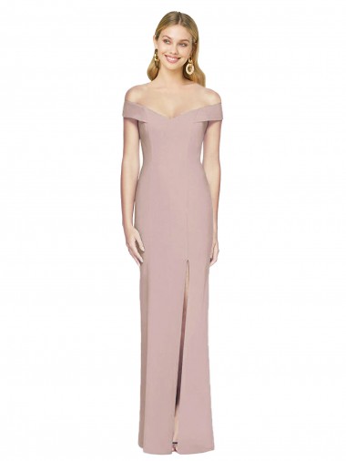 Off the Shoulder Criss Cross Back Trumpet Bridesmaid Dress / Prom Dress Glasgow