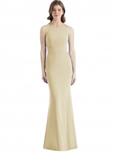 Criss Cross Twist Cutout Back Trumpet Bridesmaid Dress / Prom Dress Glasgow