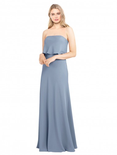 High Neck Sheath Sleeveless Stretch Formal Crepe Bridesmaid Dress / Prom Dress Glasgow