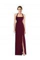 Tie Halter Open Back Trumpet Bridesmaid Dress / Prom Dress