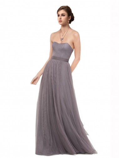 Strapless Tulle Bridesmaid Dress with Waistband Glasgow