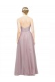 Sweetheart Neckline Long Tulle Bridesmaid Dress with Lace Bodice