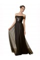 Off The Shoulder Sequined Lace Tulle Bridesmaid Dress