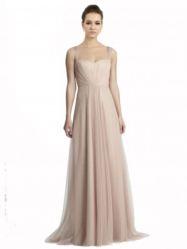 Sweetheart A-Line Tulle Draped Bridesmaid Dress Glasgow