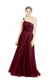 One Shoulder Floor Length Long Tulle Bridesmaid Dress
