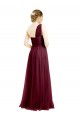 One Shoulder Floor Length Long Tulle Bridesmaid Dress