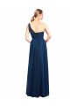 Ruched One Shoulder Tulle A-Line Bridesmaid Dress