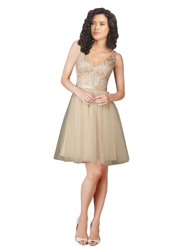 Tulle Bridesmaid Dress with Embroidery and Beading Glasgow