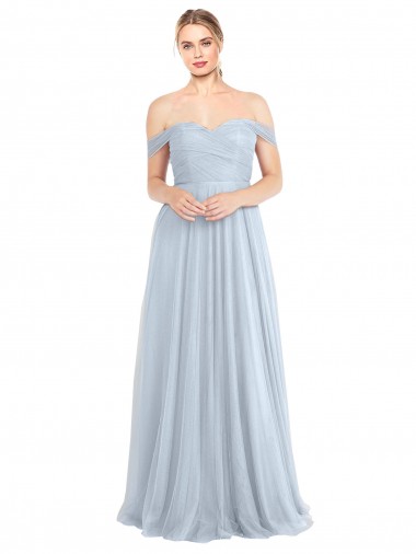 Sweetheart Neckline Off the Shoulder Tulle Bridesmaid Dress Glasgow