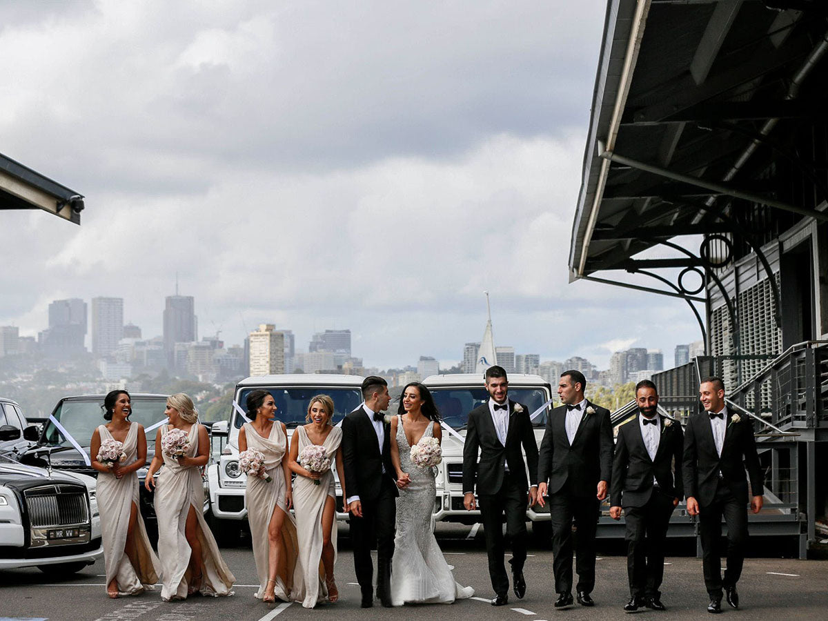 Full Length Luxe Chiffon Long Champagne bridesmaid dresses Glasgow with Sexy High Slit and Front Ruffles