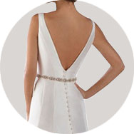Shop V-Back Wedding Dresses Glasgow